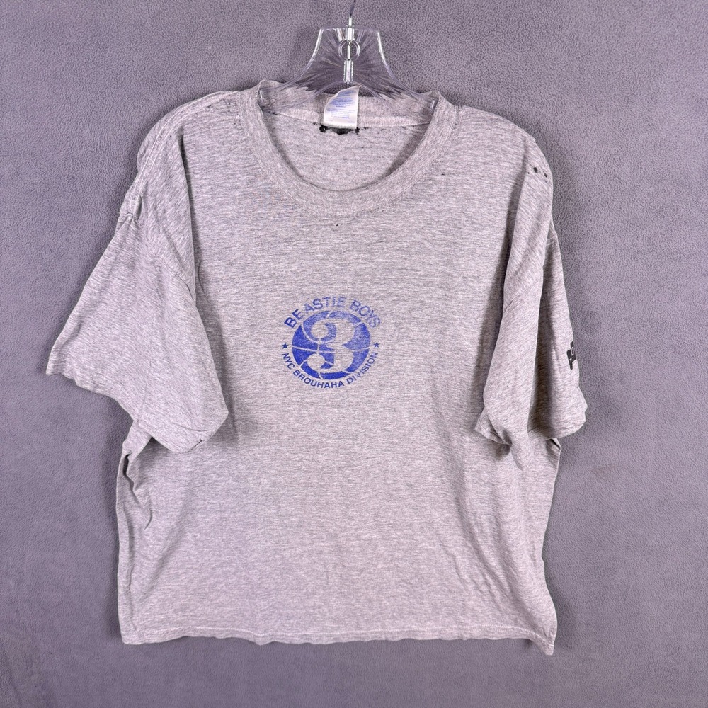 VTG Beastie Boys NYC Brouhaha Division Shirt Mens XL Hip Hop Rap Grunge Thrashed